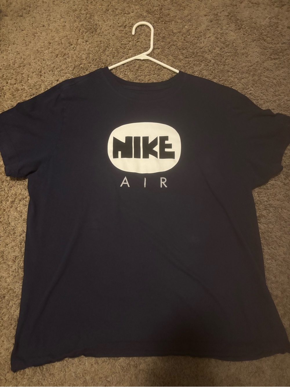 Nike Navy T-Shirt with White Nike Air Logo